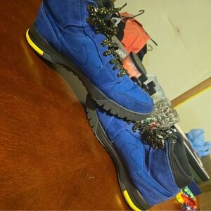Nike Air Jordan 1 Retro LANEY OG Warriors Trek Boots Royal Blue Maize V5 Sz 10.5
